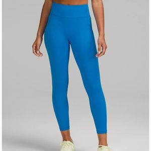 Lululemon Invigorate High Rise Leggings 25”. Color: Poolside. Size: 4.